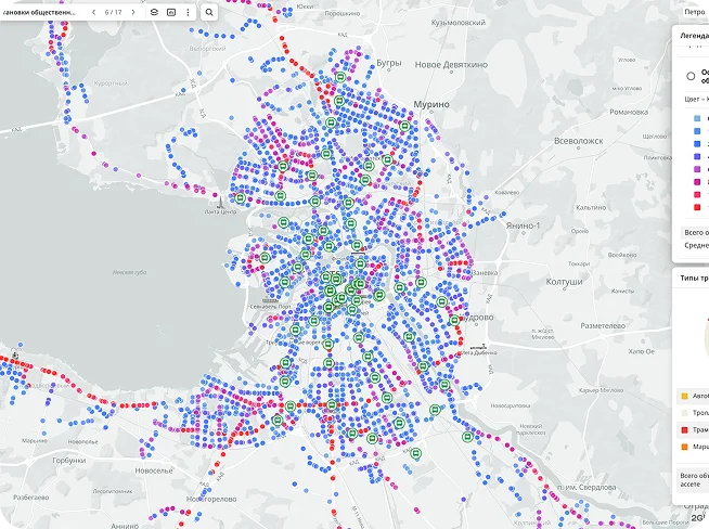Public transport stops