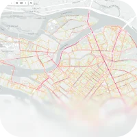 Car traffic — detailed view