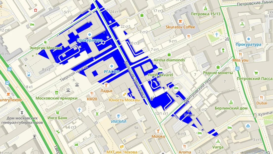 Добавляйте свои слои на карте: импортируйте слои со своими данными в формате GeoJSON или накладывайте растровые WMS слои поверх карты с прозрачностью